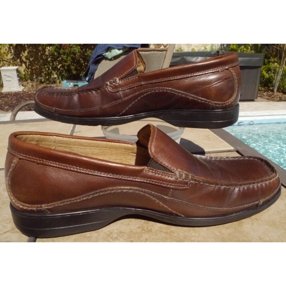Florsheim Loafers Men's Size 10 D Brown Leather Shoes Slip-On 11676-205 Comfort